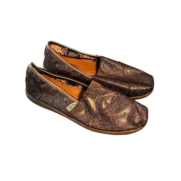 Bobs black Sparkly glitter Slip-On Shoes size 6.5 - Picture 2 of 9